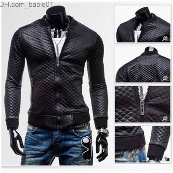 men's leather faux leather zogaa men's leather clothing simple short style slim grid cotton thick casual stand collar washing loco, Black
men's leather faux leather zogaa men's leather clothing simple short style slim grid cotton thick casual stand collar washing loco, Black