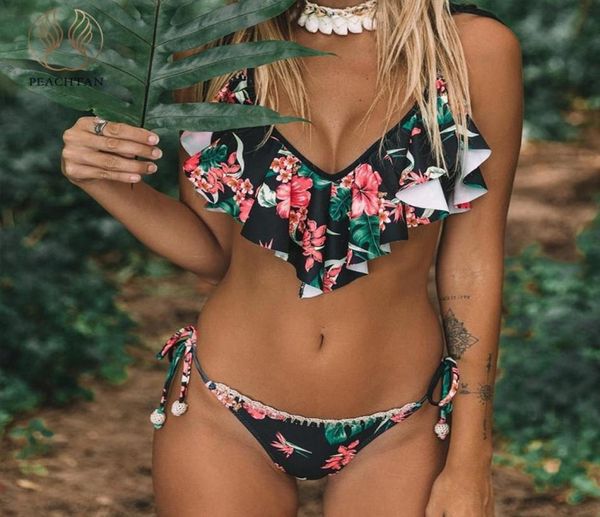 peachtan ruffles swimsuit female bondage bikini 2019 push up bathing suit floral print swimwear women extreme bikini micro new1465420, White;black
peachtan ruffles swimsuit female bondage bikini 2019 push up bathing suit floral print swimwear women extreme bikini micro new1465420, White;black