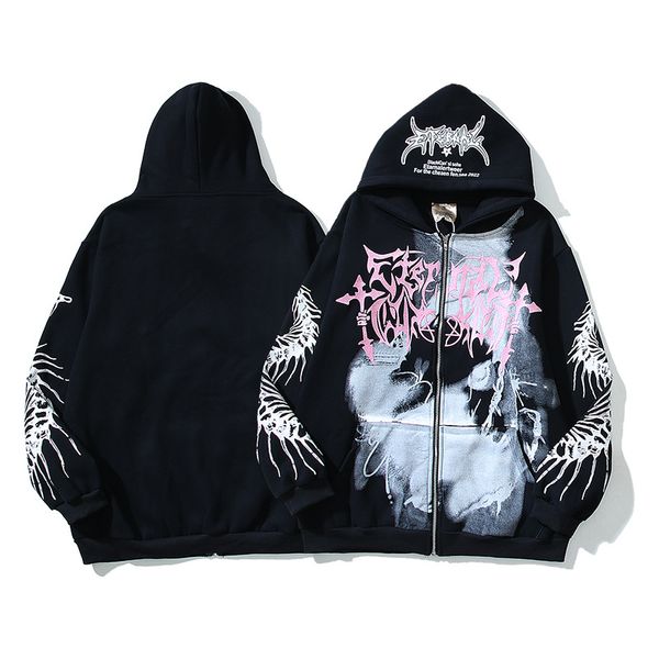 zip sweatshirts cardigan hoodies superior men women print black pullover hoode hip hop pullovers big size, Black;brown
zip sweatshirts cardigan hoodies superior men women print black pullover hoode hip hop pullovers big size, Black;brown