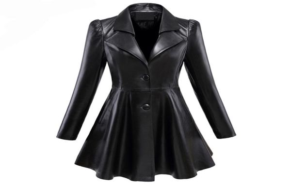 women039s leather faux leather women s jackets nerazzurri fit and flare faux leather coat notched lapel long sleeve puff skirte4046811, Black
women039s leather faux leather women s jackets nerazzurri fit and flare faux leather coat notched lapel long sleeve puff skirte4046811, Black