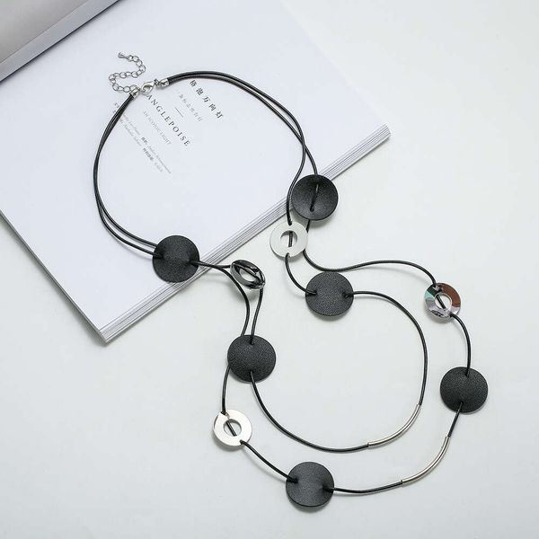 designer versatile women's long necklace trendy style jewelry circular hollow geometry versatile sweater chain necklace women, Silver
designer versatile women's long necklace trendy style jewelry circular hollow geometry versatile sweater chain necklace women, Silver