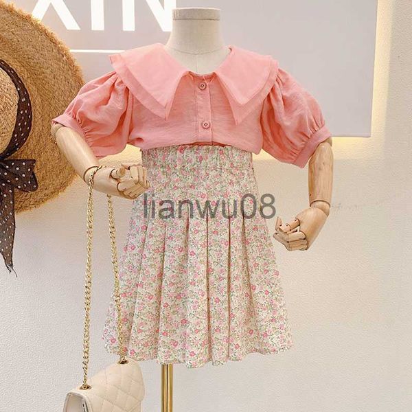 clothing sets 2021 summer girls' clothing sets elegant princess sweet lapel flower pleated skirt children baby kids girls clothes suit, White
clothing sets 2021 summer girls' clothing sets elegant princess sweet lapel flower pleated skirt children baby kids girls clothes suit, White