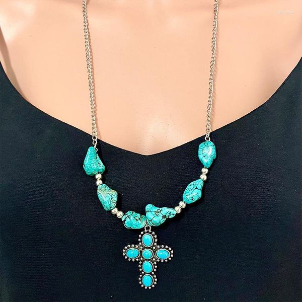 pendant necklaces turquoise moon cross pumpkin flower link chain necklace for women boho vintage festival long jewelry wholesale, Silver
pendant necklaces turquoise moon cross pumpkin flower link chain necklace for women boho vintage festival long jewelry wholesale, Silver