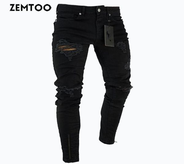 zemtoo men039s black ripped jeans washed frayed trousers zipper decoration pants4834775, Blue
zemtoo men039s black ripped jeans washed frayed trousers zipper decoration pants4834775, Blue