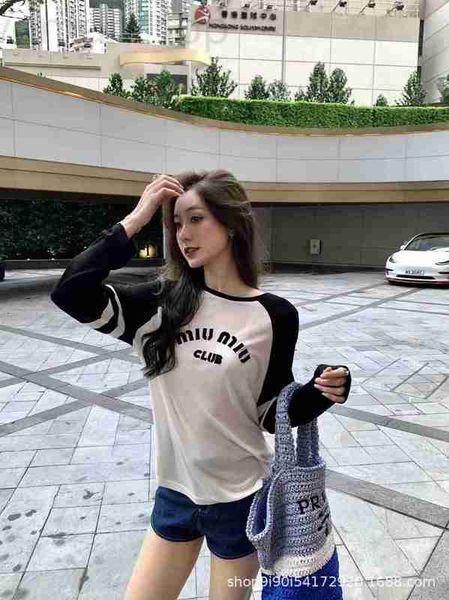 women's t-shirt designer 23 early autumn new niche design patch embroidery letter decoration raglan long sleeved round neck silk ufqy, White
women's t-shirt designer 23 early autumn new niche design patch embroidery letter decoration raglan long sleeved round neck silk ufqy, White