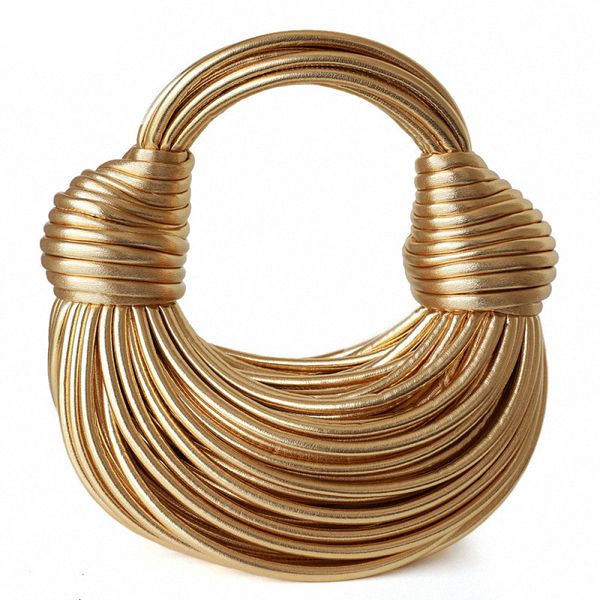 evening bags 2023 double knot for women gold luxury bread knotted ladies shoulder messenger bag pu leather handbags hobos 230803
evening bags 2023 double knot for women gold luxury bread knotted ladies shoulder messenger bag pu leather handbags hobos 230803