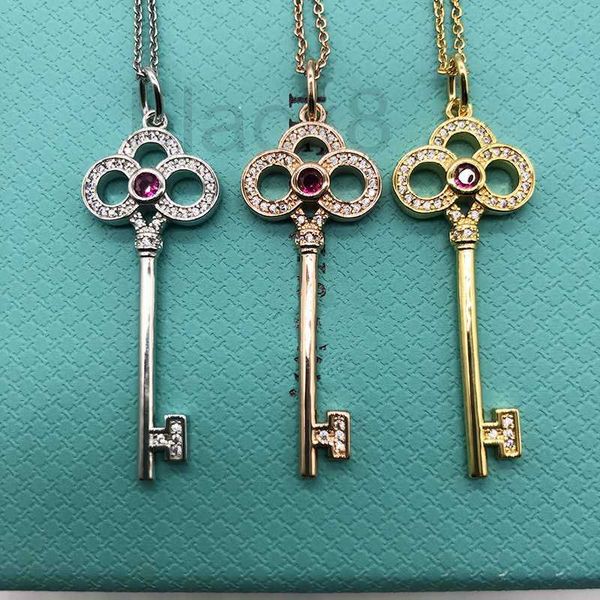 strands, strings designer three leaf grass key silver necklace women's spiritual pendant neckchain luxury collar chain engraved valenti, Black
strands, strings designer three leaf grass key silver necklace women's spiritual pendant neckchain luxury collar chain engraved valenti, Black