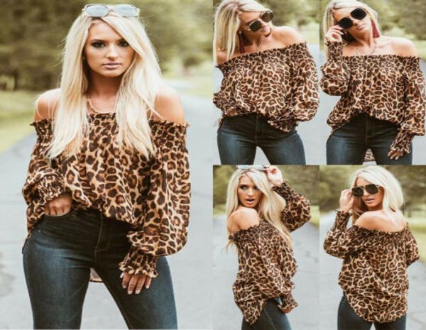 new fashion women enchanting leopard print long sleeve off shoulder casual shirt blouse ruched tshirt 6145244, White
new fashion women enchanting leopard print long sleeve off shoulder casual shirt blouse ruched tshirt 6145244, White