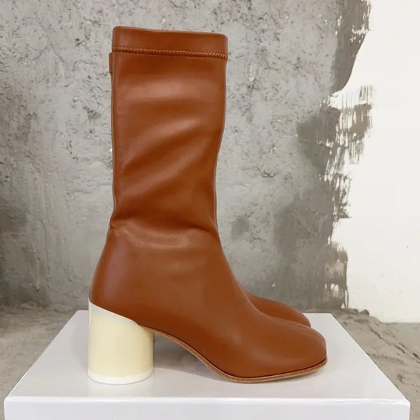 women leather mid calf boots round toe thick high heels ladies fashion shoes autumn winter zipper soft long boots, Black
women leather mid calf boots round toe thick high heels ladies fashion shoes autumn winter zipper soft long boots, Black
