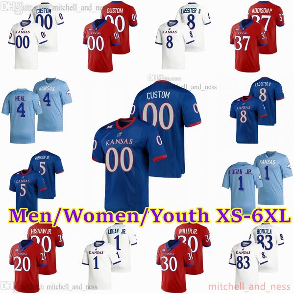 custom xs-6xl ncaa kansas jayhawks football jersey 15 ethan vasko 11 luke grimm 17 jason bean 4 devin neal 48 gale sayers 21 john hadl 86 to, Black
custom xs-6xl ncaa kansas jayhawks football jersey 15 ethan vasko 11 luke grimm 17 jason bean 4 devin neal 48 gale sayers 21 john hadl 86 to, Black