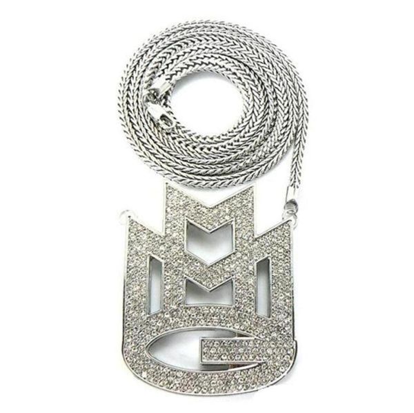 cara new iced out maybach music group mmg pendant 36 franco chain maxi necklace hip hop necklace emen039s chokers neckla257k35366381, Silver 
cara new iced out maybach music group mmg pendant 36 franco chain maxi necklace hip hop necklace emen039s chokers neckla257k35366381, Silver