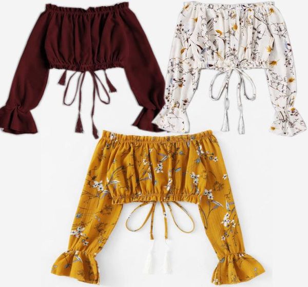 women ladies summer sweet tshirts long sleeve off shoulder solid print ruffles slim short length tshirts 2416855, White
women ladies summer sweet tshirts long sleeve off shoulder solid print ruffles slim short length tshirts 2416855, White