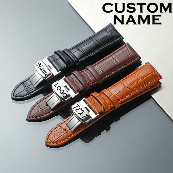 watch bands personalize watchband customize engrave your name text on clasp genuine leather strap 14 16 18 20 22 24mm band 230803, Black;brown
watch bands personalize watchband customize engrave your name text on clasp genuine leather strap 14 16 18 20 22 24mm band 230803, Black;brown