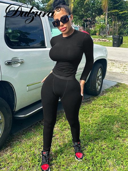 women s two piece pants dulzura autumn ribbed y2k clothes 2 pieces long sleeve o neck crop high waist skinny matching set club streetwear 23, White
women s two piece pants dulzura autumn ribbed y2k clothes 2 pieces long sleeve o neck crop high waist skinny matching set club streetwear 23, White