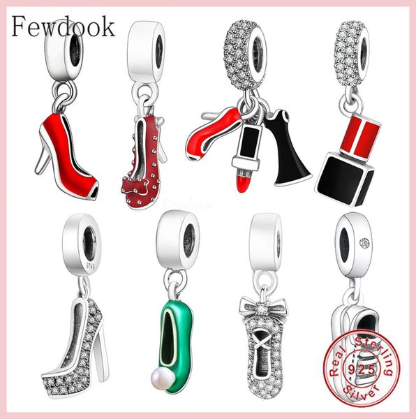 925 sterling silver cute lipstick shoes pendant beads fit original charms bracelet necklace diy jewelry making women berloque1564069, Black
925 sterling silver cute lipstick shoes pendant beads fit original charms bracelet necklace diy jewelry making women berloque1564069, Black