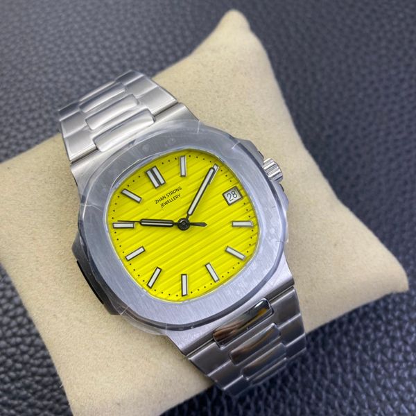fashion designer yellow face mens watches 40mm automatic mechanical silver full stainless steel strap men's wristwatch waterproof sport, Slivery;brown
fashion designer yellow face mens watches 40mm automatic mechanical silver full stainless steel strap men's wristwatch waterproof sport, Slivery;brown