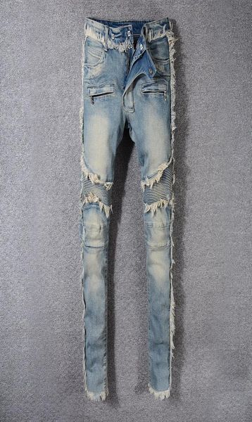 2021 mens jeans distressed motorcycle biker designer pants skinny slim ripped hole letter brand hip hop denim pants1451053, Blue
2021 mens jeans distressed motorcycle biker designer pants skinny slim ripped hole letter brand hip hop denim pants1451053, Blue