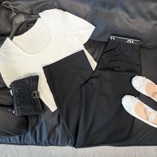 suit pants women's 2023 summer new combination pocket letter decoration side zipper casual wide leg pants, Black
suit pants women's 2023 summer new combination pocket letter decoration side zipper casual wide leg pants, Black