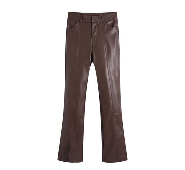 women039s pants capris women 2022 fashion faux leather with slit straightleg vintage high waist zipper female trousers stree3664030, Black;white
women039s pants capris women 2022 fashion faux leather with slit straightleg vintage high waist zipper female trousers stree3664030, Black;white