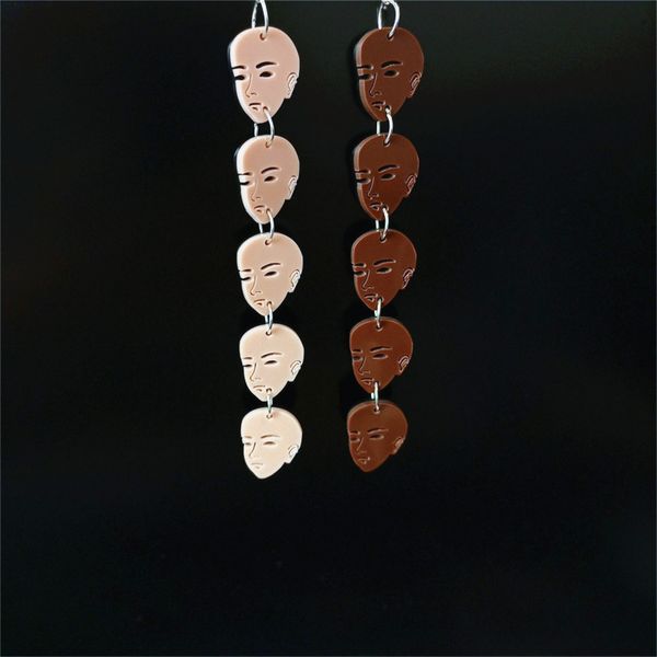 halloween small head faces drop earrings for women brown skin hiphop rock punk acrylic jewelry accessories, Silver
halloween small head faces drop earrings for women brown skin hiphop rock punk acrylic jewelry accessories, Silver