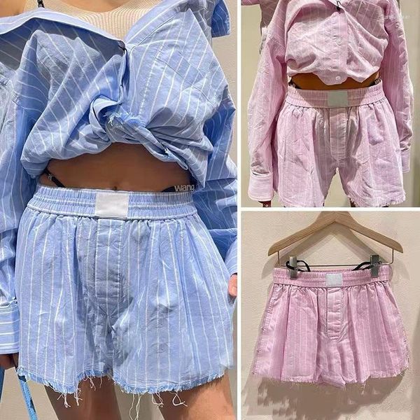spring and summer women's brushed edge elastic waist stripe casual sports shorts, White;black
spring and summer women's brushed edge elastic waist stripe casual sports shorts, White;black