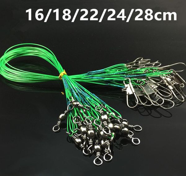 100pcslot 5 sizes mixed 16cm28cm antibite steel wire terminal tackle fishing line stainless snaps swivels pesca accessories e8961952
100pcslot 5 sizes mixed 16cm28cm antibite steel wire terminal tackle fishing line stainless snaps swivels pesca accessories e8961952