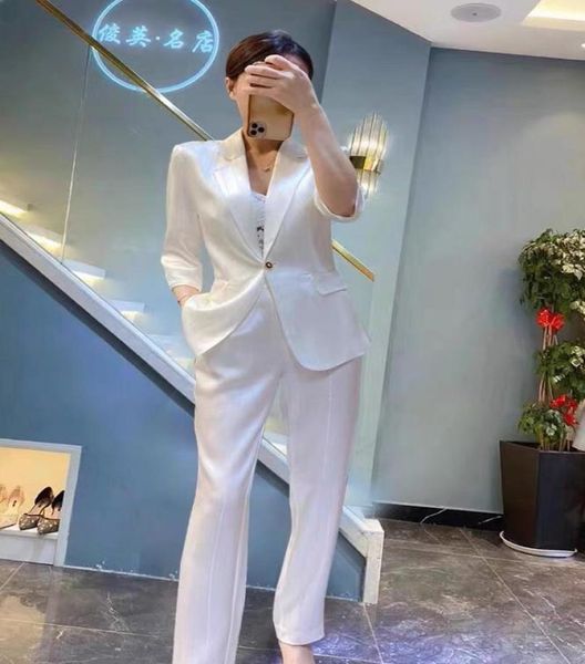 spring fashion satin suit women casual summer two piece set office lady blazer sets female outfits thinpant women039s pants2277229, White
spring fashion satin suit women casual summer two piece set office lady blazer sets female outfits thinpant women039s pants2277229, White