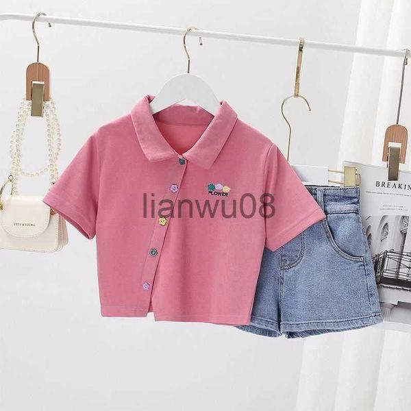 clothing sets girls' suit summer children's fashion denim shorts cotton tshirt 2pcs set junior 312y comfortable clothes x0803, White
clothing sets girls' suit summer children's fashion denim shorts cotton tshirt 2pcs set junior 312y comfortable clothes x0803, White