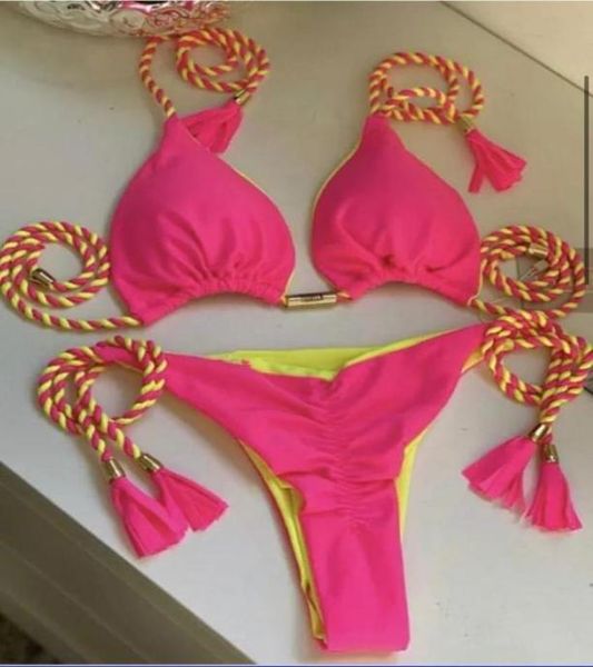 womens swimwear braided rope bikini swimsuit swimming beachwear twopiece glossy fabric fashion hight waist swimsuits bikinis3146645, White;black
womens swimwear braided rope bikini swimsuit swimming beachwear twopiece glossy fabric fashion hight waist swimsuits bikinis3146645, White;black