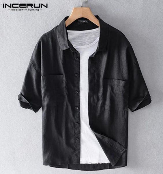 incerun summer men short sleeve shirt 2020 solid color cotton lapel harajuku camisa chic streetwear casual shirts hombre s5xl8809298, White;black
incerun summer men short sleeve shirt 2020 solid color cotton lapel harajuku camisa chic streetwear casual shirts hombre s5xl8809298, White;black