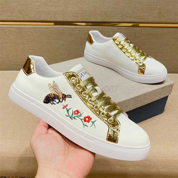 ggity fuguqi little bee little white shoes summer men's board shoes high edition genuine leather casual shoes kuqi men's shoes, Black
ggity fuguqi little bee little white shoes summer men's board shoes high edition genuine leather casual shoes kuqi men's shoes, Black