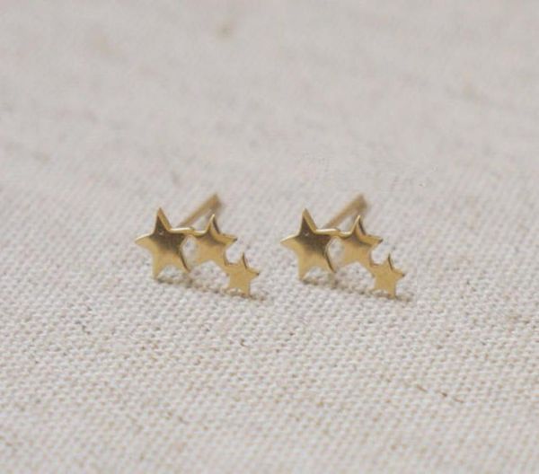 10pairs tiny 3 stars stud earrings three linking stars stud earring cute 3star teens stud earrings for women6502133, Golden;silver
10pairs tiny 3 stars stud earrings three linking stars stud earring cute 3star teens stud earrings for women6502133, Golden;silver