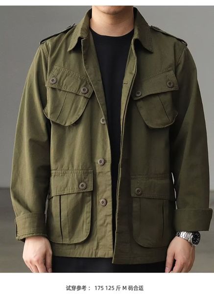 men s jackets multi pocket cargo jacket men tactics solid color retro casual safari style loose lapel m42 outerwear 230803, Black;brown
men s jackets multi pocket cargo jacket men tactics solid color retro casual safari style loose lapel m42 outerwear 230803, Black;brown