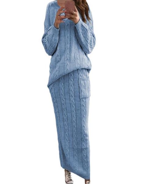 two piece set women skirts long sleeve crop pencil skirt 2 piece set women sweaterknitted skirt winter suit t1g1283600, Gray
two piece set women skirts long sleeve crop pencil skirt 2 piece set women sweaterknitted skirt winter suit t1g1283600, Gray