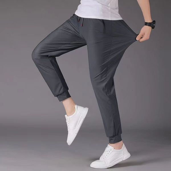 men s pants summer plus large casual ice silk thin running sports quick drying 230804, Black
men s pants summer plus large casual ice silk thin running sports quick drying 230804, Black