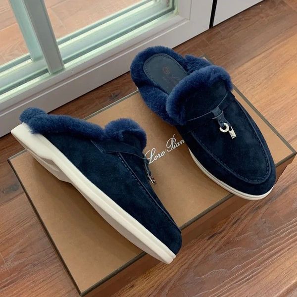 for womens loro piana wool slippers classic buckle designer womens casual shoes soft sole high elastic beef tendon bottom flat heel shoe nov, Black
for womens loro piana wool slippers classic buckle designer womens casual shoes soft sole high elastic beef tendon bottom flat heel shoe nov, Black