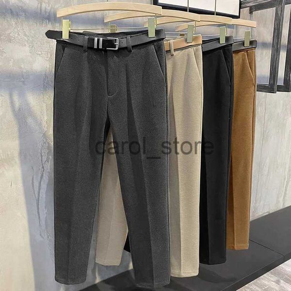 men's pants men's swimwear winter men thick woolen cloth suit pants casual straight drape korean fashion business trousers male cl, Black
men's pants men's swimwear winter men thick woolen cloth suit pants casual straight drape korean fashion business trousers male cl, Black