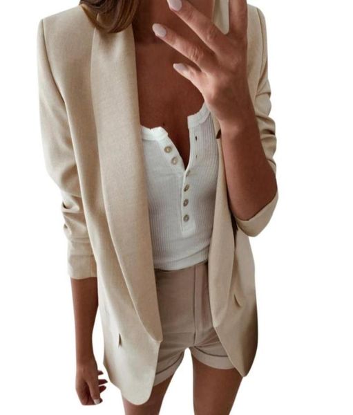 women039s suits blazers hxroolrp beige women loose blazer long sleeve casual solid color jackets with fake pocket ladies 6481241, White;black
women039s suits blazers hxroolrp beige women loose blazer long sleeve casual solid color jackets with fake pocket ladies 6481241, White;black