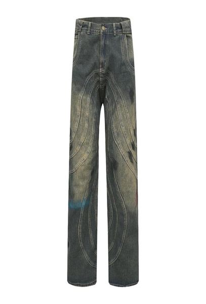 vintage painted striped straight flare pants men039s streetwear casual jeans oversized denim trousers9273765, Black;brown
vintage painted striped straight flare pants men039s streetwear casual jeans oversized denim trousers9273765, Black;brown