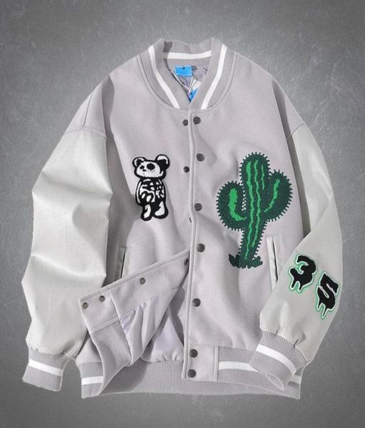 men039s jackets panda embroidery patchwork baseball leather jacket mens harajuku streetwear college style casual oversized unis1485422232, Black;brown
men039s jackets panda embroidery patchwork baseball leather jacket mens harajuku streetwear college style casual oversized unis1485422232, Black;brown