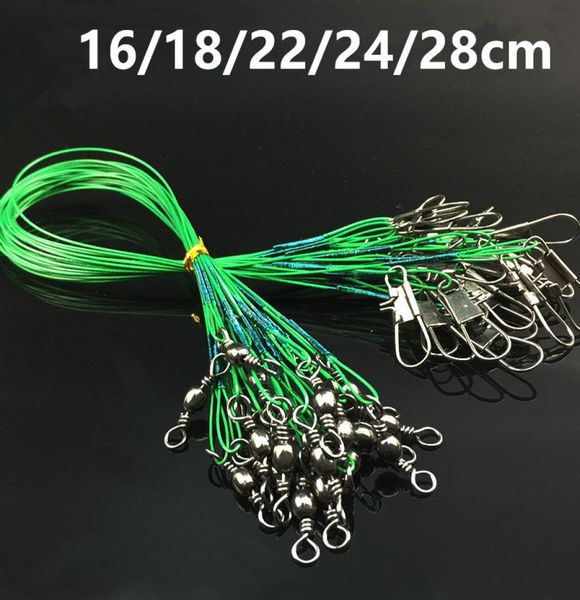 100pcslot 5 sizes mixed 16cm28cm antibite steel wire terminal tackle fishing line stainless snaps swivels pesca accessories e3783441
100pcslot 5 sizes mixed 16cm28cm antibite steel wire terminal tackle fishing line stainless snaps swivels pesca accessories e3783441