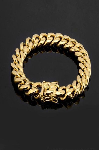men women stainless steel bracelet high polished miami cuban curb chain bracelets double safety clasps gold steel 8mm10mm12mm143269751086, Black
men women stainless steel bracelet high polished miami cuban curb chain bracelets double safety clasps gold steel 8mm10mm12mm143269751086, Black