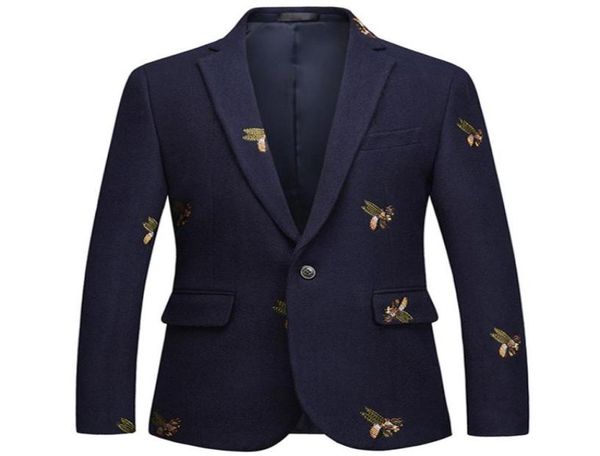 men039s bee embroidery blazer slim fit wedding prom blazers tweed wool for men stylish suit jacket7630488, White;black
men039s bee embroidery blazer slim fit wedding prom blazers tweed wool for men stylish suit jacket7630488, White;black