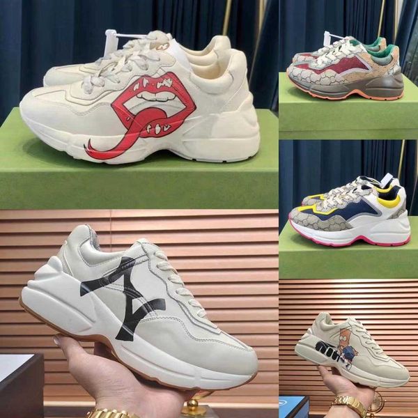 designer rhyton sneakers casual shoes men women platform old daddy shoe mens luxury vintage chunky sneaker beige canvas leather interlock we, Black
designer rhyton sneakers casual shoes men women platform old daddy shoe mens luxury vintage chunky sneaker beige canvas leather interlock we, Black