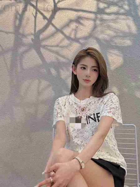 women's t-shirt designer ce home 23 spring/summer new letter printing exquisite lace elegant and temperament delivery strap lining 3iy8, White
women's t-shirt designer ce home 23 spring/summer new letter printing exquisite lace elegant and temperament delivery strap lining 3iy8, White