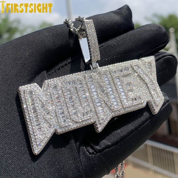 pendant necklaces iced out bling letters money necklace gold silver color rectangle cz zircon charm mens women hip hop jewelry 230803
pendant necklaces iced out bling letters money necklace gold silver color rectangle cz zircon charm mens women hip hop jewelry 230803