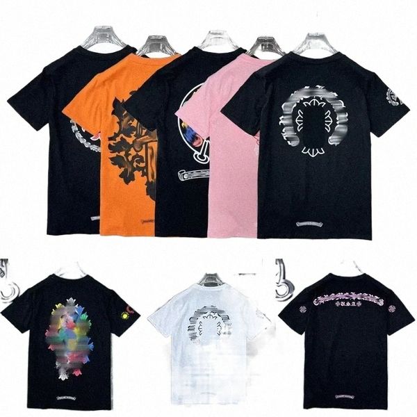 designer mens womens t shirts summer loose horseshoe cross print brand ch print letters clothing t-shirt classic luxurys tee casual chromees, White;black
designer mens womens t shirts summer loose horseshoe cross print brand ch print letters clothing t-shirt classic luxurys tee casual chromees, White;black