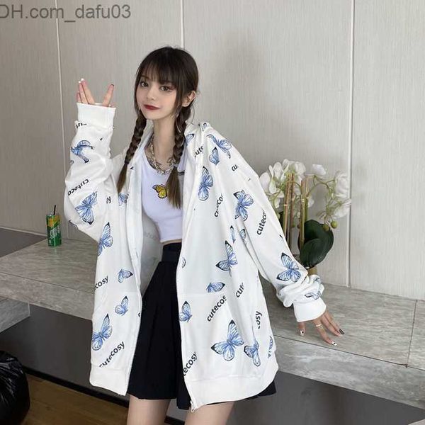 men's hoodies sweatshirts summer harajuku butterfly hoodie zippered women's sweatshirt 2021 spring super dalian hoodie coat plus s, Black
men's hoodies sweatshirts summer harajuku butterfly hoodie zippered women's sweatshirt 2021 spring super dalian hoodie coat plus s, Black