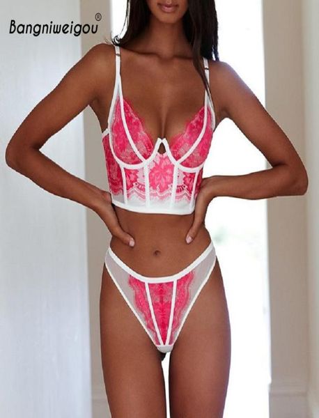 bangniweigou sweet pink lace mesh bralette set women summer night two piece outfits pink panty matching sets1544376, White
bangniweigou sweet pink lace mesh bralette set women summer night two piece outfits pink panty matching sets1544376, White