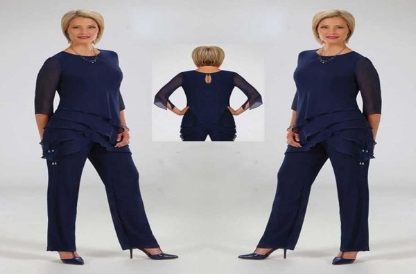 2020 ursula navy mother of the bride pant suits chiffon ankle length long sleeves wedding guest dress crystal outfit evening gowns7827066, Black;red
2020 ursula navy mother of the bride pant suits chiffon ankle length long sleeves wedding guest dress crystal outfit evening gowns7827066, Black;red